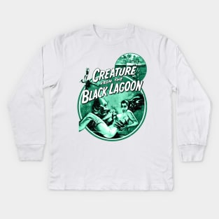 Vintage Creature From the Black Lagoon Kids Long Sleeve T-Shirt